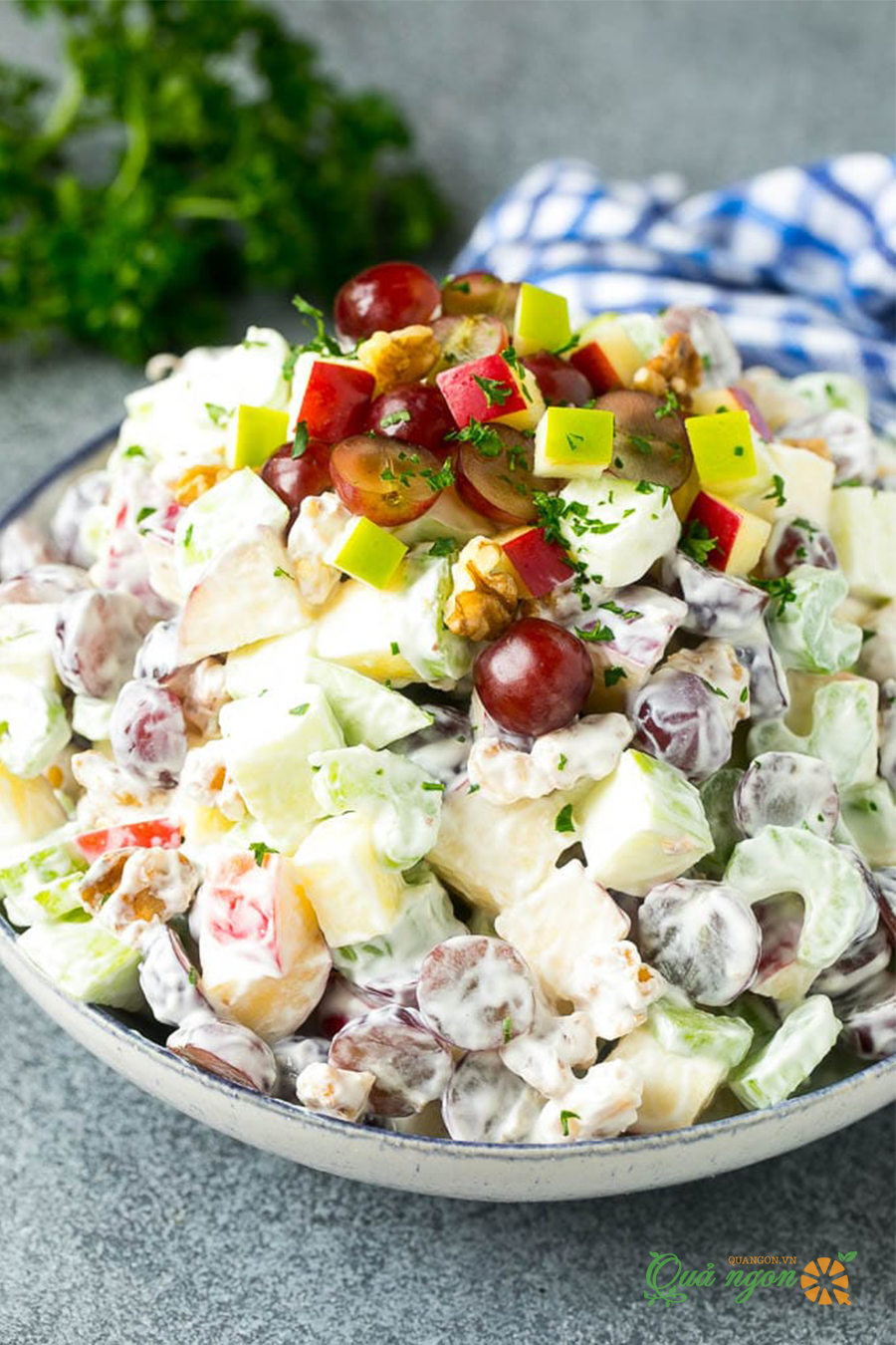 Salad trái cây sốt mayonnaise