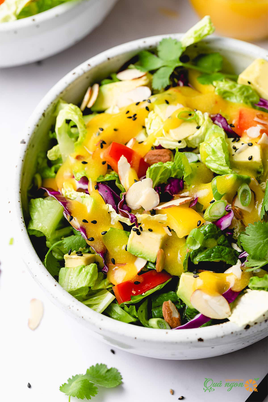 Cách làm salad rau củ quả sốt xoài cay