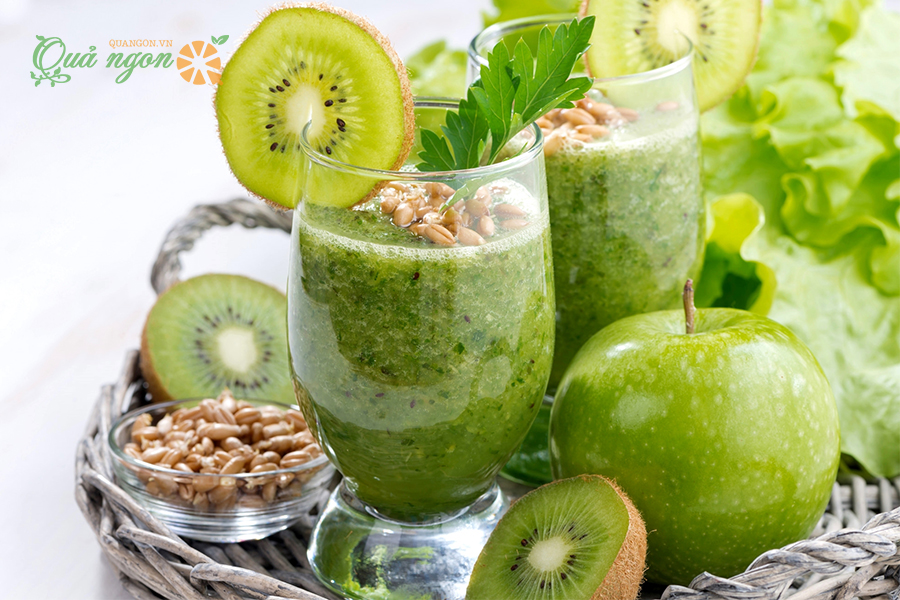 Cách làm sinh tố kiwi táo