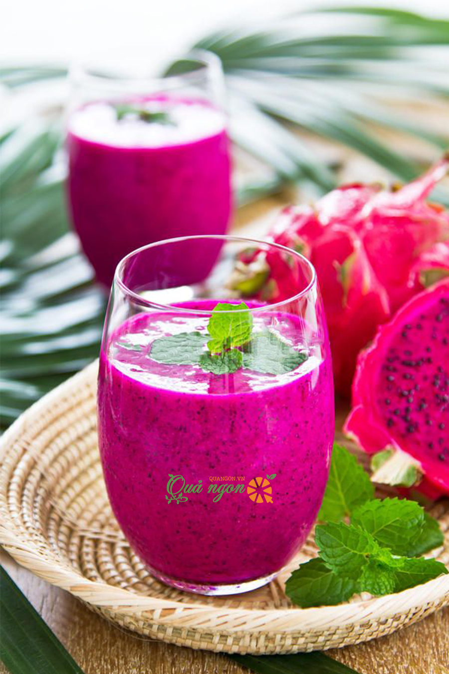Cách làm sinh tố thanh long đỏ