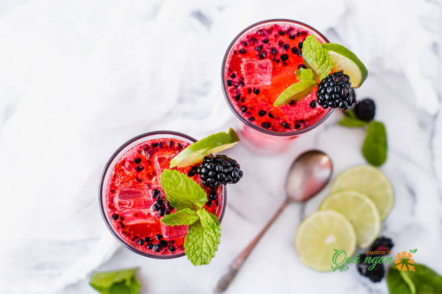 Cách pha chế Mocktail dâu đen Blackberry