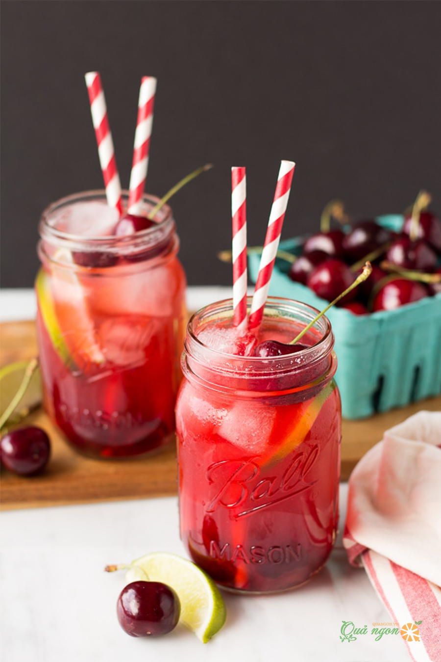 Cách pha chế nước Soda chanh cherry
