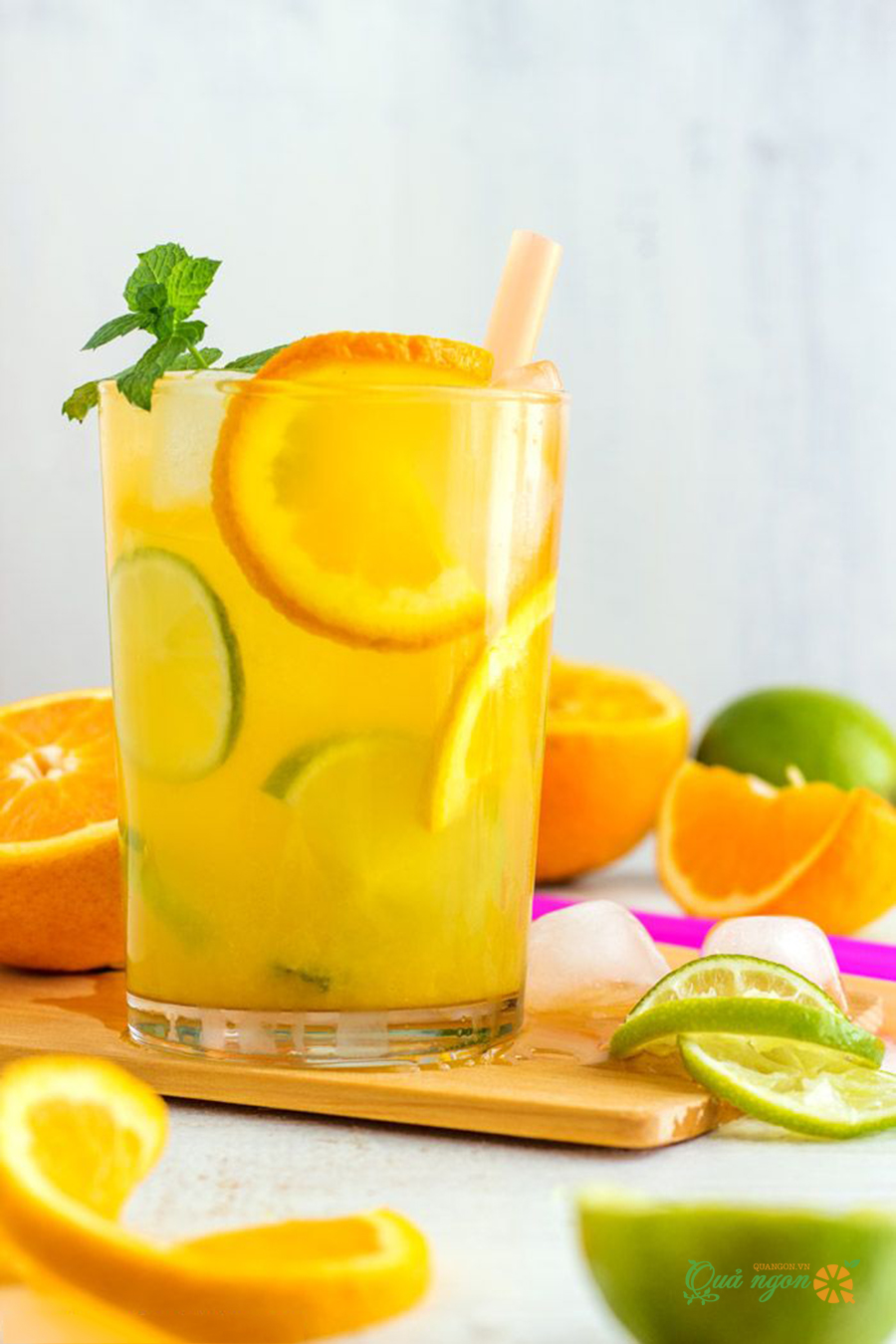 Cách pha chế cocktail mojito cam