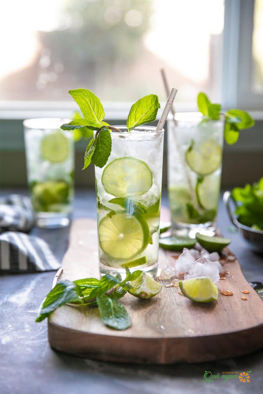 Cách làm Mojito chanh bạc hà