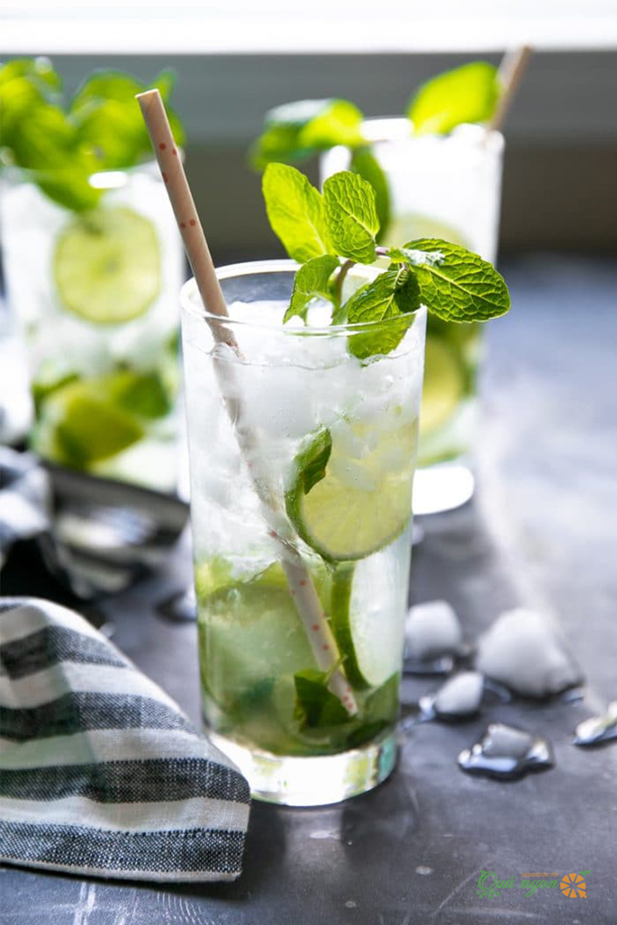 Cách làm Mojito chanh bạc hà