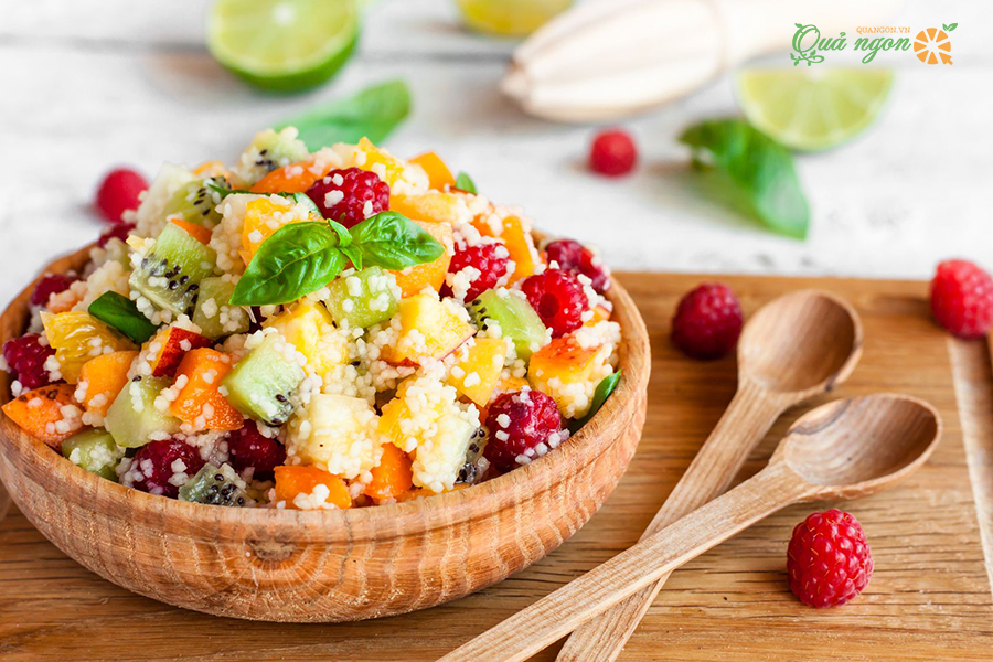 Cách làm salad trái cây trộn với Couscous thay đổi khẩu vị