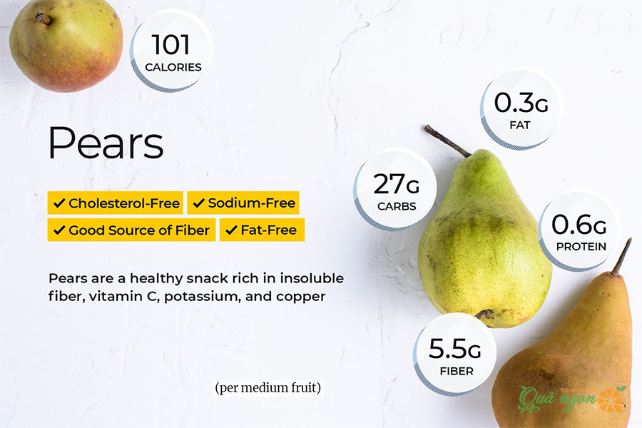 Lê là loại trái cây hỗ trợ giảm cân tốt nhất