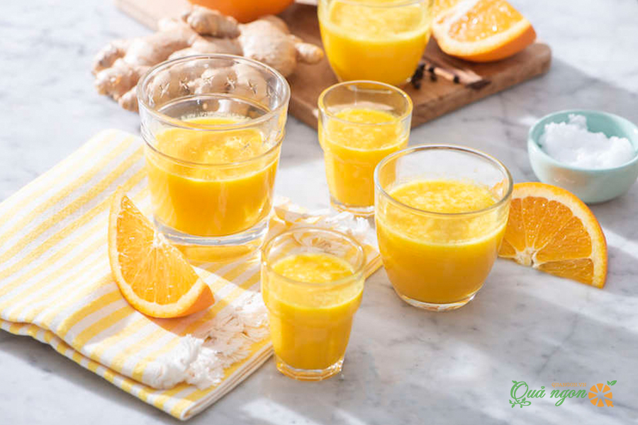 Cách làm nước cam gừng tăng cường miễn dịch
