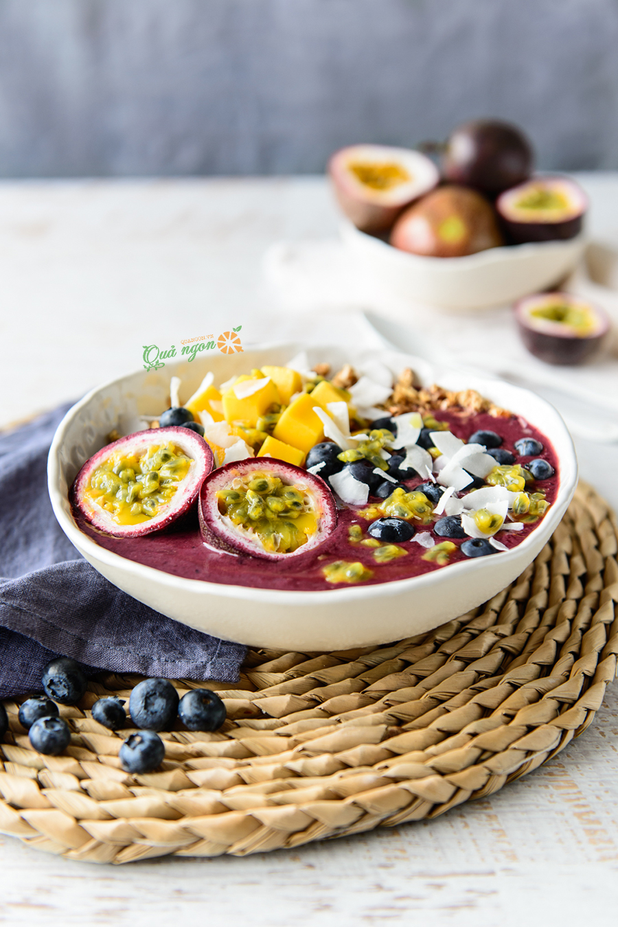 Bát sinh tố chanh dây Acai 