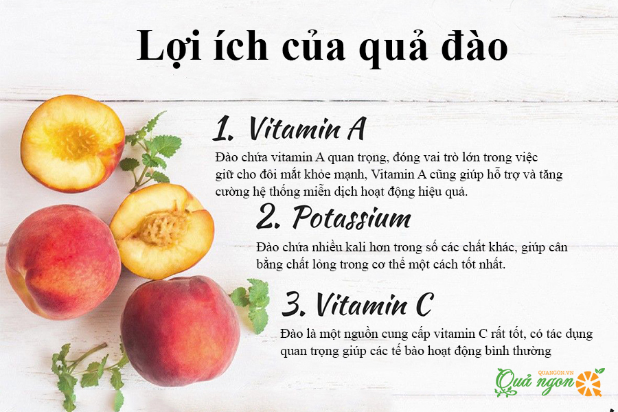 9 Lợi ích sức khỏe tuyệt vời của quả đào mà bạn nên biết