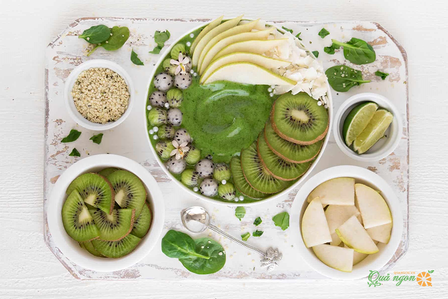 Cách làm bát sinh tố lê kiwi bổ sung chất dinh dưỡng