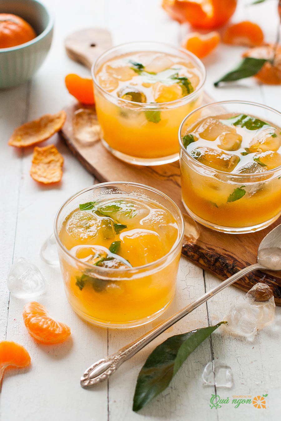 Công thức pha chế cocktail Mandarin Mint Lemonade