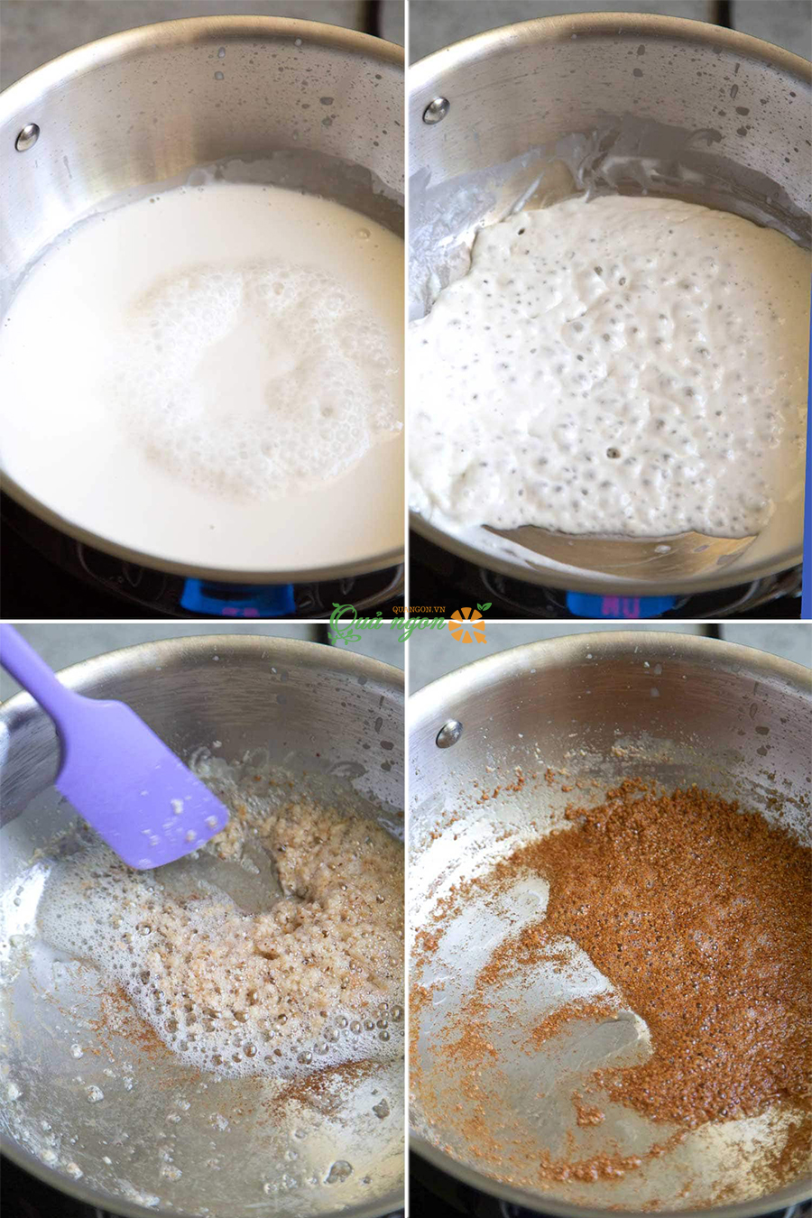 “latik” được làm từ sữa dừa hoặc nước cốt dừa nấu chín