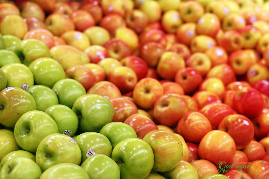 Hàm lượng dưỡng chất chống Oxy hóa trong táo tương đương với 1500 mg Vitamin C