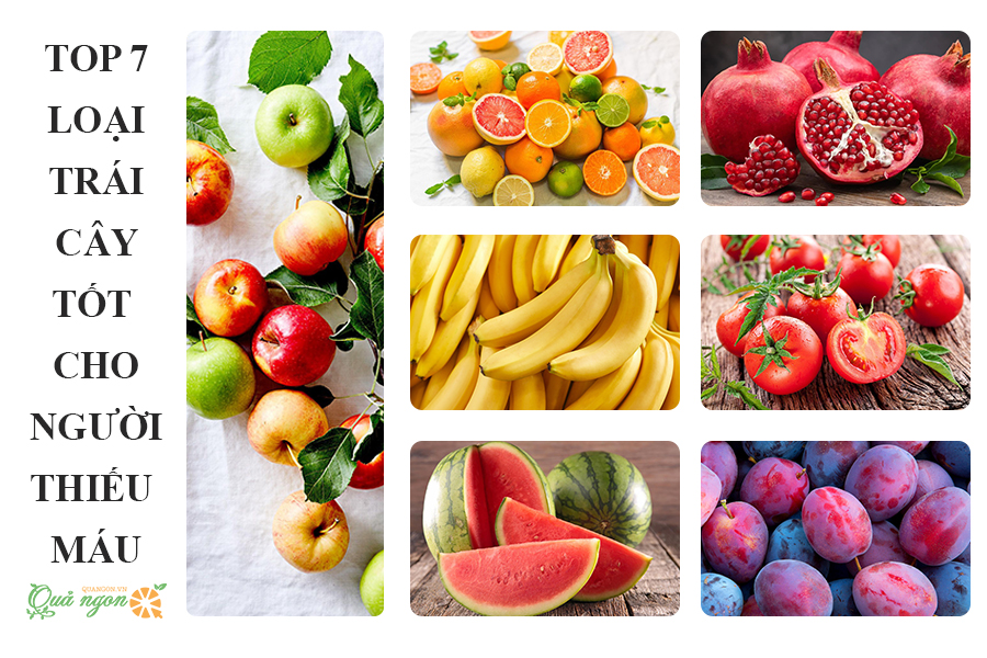 7 loại trái cây tốt cho người thiếu máu giúp tăng Hemoglobin